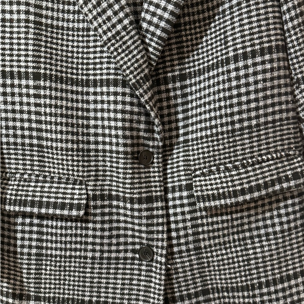 NWT Old Navy Soft Black/White Checkered Blazer 🌹3X SOLD OUT BC BAG 06 - Picture 6 of 6